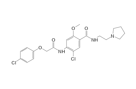 6'-chloro-2-(p-chlorophenoxy)-4'-{[2-(1-pyrrolidinyl)ethyl]carbamoyl}-m-acetanisidide