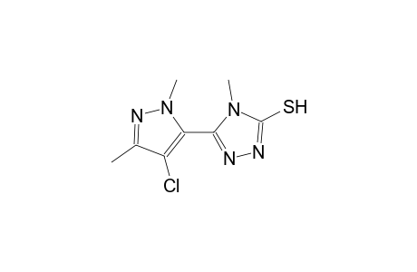 5-(4-chloro-1,3-dimethyl-1H-pyrazol-5-yl)-4-methyl-4H-1,2,4-triazole-3-thiol