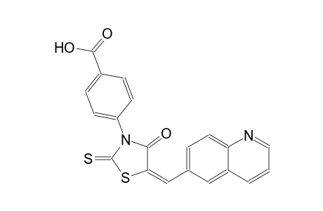 benzoic acid, 4-[(5E)-4-oxo-5-(6-quinolinylmethylene)-2-thioxothiazolidinyl]-