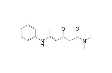 N,N-Dimethyl-5-anilino-3-oxo-4-hexenamide