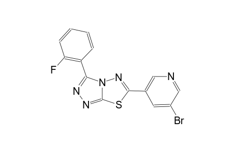 [1,2,4]triazolo[3,4-b][1,3,4]thiadiazole, 6-(5-bromo-3-pyridinyl)-3-(2-fluorophenyl)-