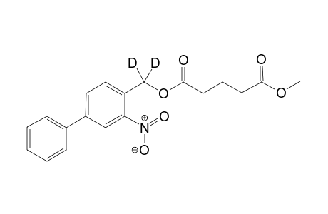Glutaric acid (4-phenyl-2-nitrobenzyl-a,a-D2) ester methyl ester