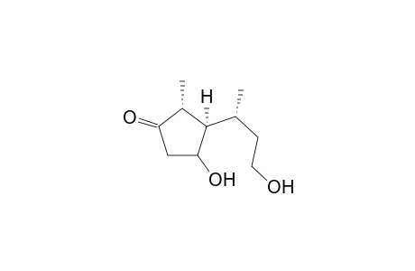trans-5-Hydroxy-2-methyl-1-(4-hydroxybut-2-yl)cyclopentan-3-one