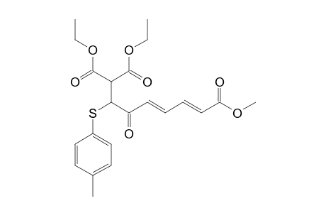 1,1-diethyl 7-methyl (4E,6E)-3-keto-2-[(4-methylphenyl)thio]hepta-4,6-diene-1,1,7-tricarboxylate