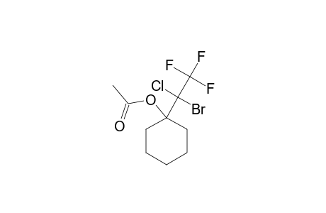 1-ACETOXY-1-(1-BROMO-1-CHLORO-2,2,2-TRIFLUOROETHYL)-CYCLOHEXANE