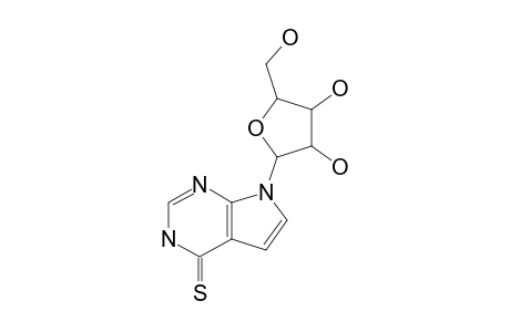7.beta.-D-Ribofuranosyl-pyrrolo(2,3-D)pyrimidine-4-thione