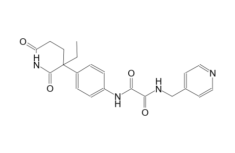 ethanediamide, N~1~-[4-(3-ethyl-2,6-dioxo-3-piperidinyl)phenyl]-N~2~-(4-pyridinylmethyl)-
