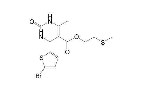 5-pyrimidinecarboxylic acid, 4-(5-bromo-2-thienyl)-1,2,3,4-tetrahydro-6-methyl-2-oxo-, 2-(methylthio)ethyl ester