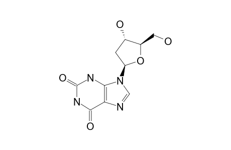 9-[(2R,4S,5R)-4-hydroxy-5-methylol-tetrahydrofuran-2-yl]xanthine