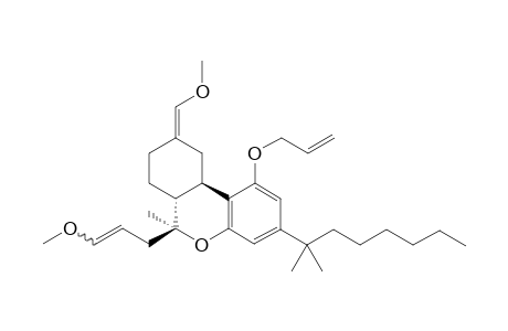 1-(Allyloxy)-12.beta.-(2-methoxyethenyl)-9-nor-9-(methoxymethylene)hexahydrocannabinol