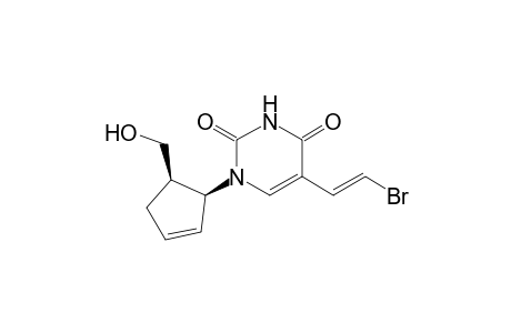(+-)-cis-1-(2-Hydroxymethyl-4-cyclopentenyl)-(E)-5-(2-bromovinyl)uracil