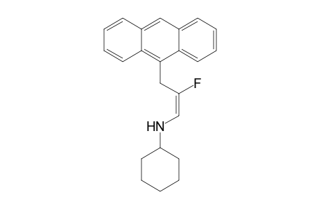(E)-N-Cyclohexyl-3-anthracen-9-yl-2-fluoro-propenamine