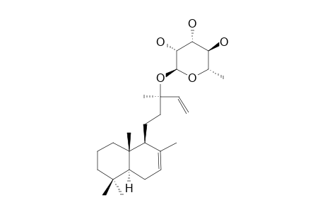 Labda-7,14-dien-13(r)-ol-.alpha.-l-rhamnopyranoside