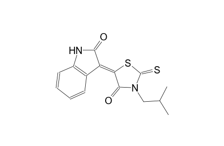 2H-indol-2-one, 1,3-dihydro-3-[3-(2-methylpropyl)-4-oxo-2-thioxo-5-thiazolidinylidene]-, (3Z)-