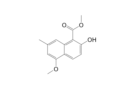 2-hydroxy-5-methoxy-7-methyl-1-naphthalenecarboxylic acid methyl ester