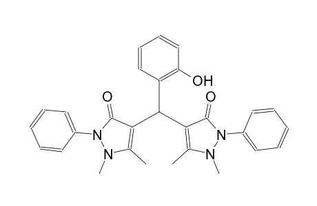4,4'-((2-hydroxyphenyl)methylene)bis(1,5-dimethyl-2-phenyl-1H-pyrazol-3(2H)-one)