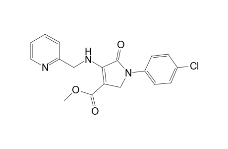 Methyl 3-((pyridin-2-yl)methylamino)-1-(4-chlorophenyl)-2,5-dihydro-2-oxo-1H-pyrrole-4-carboxylate