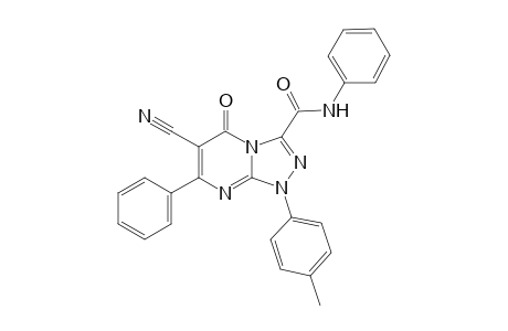 N-Phenyl-6-cyano-7-phenyl-1-(4-methylphenyl)-[1,2,4]triazolo[4,3-a]pyrimidin-5(1H)-one-3-carboxamide