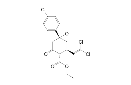 (1S,2R,4R)-4-(4-chlorophenyl)-2-(2,2-dichlorovinyl)-4-hydroxy-6-keto-cyclohexane-1-carboxylic acid ethyl ester