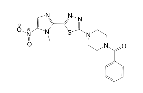 2-(4-Benzoylpiperazin-1-yl)-5-(1-methyl-5-nitro-1H-imidazol-2-yl)-1,3,4-thiadiazole