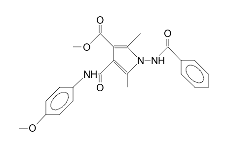 4-(4-Anisidinocarbonyl)-1-benzoylamino-3-methoxycarbonyl-2,5-dimethyl-pyrrole