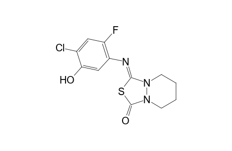 1H,3H-[1,3,4]Thiadiazolo[3,4-a]pyridazin-1-one, 3-[(4-chloro-2-fluoro-5-hydroxyphenyl)imino]tetrahydro-