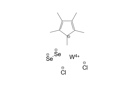 1,2,3,4,5-Pentamethylcyclopenta-2,4-dien-1-ide tungsten(V) dichloride diselenide