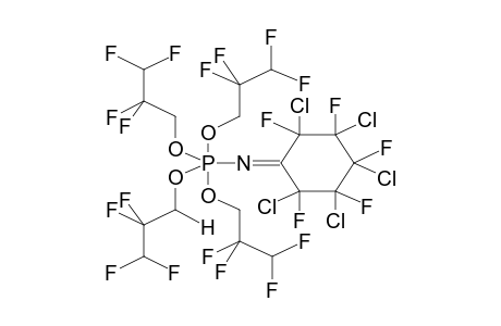 TETRAKIS(2,2,3,3-TETRAFLUOROPROPOXY)-2,3,4,5,6-PENTACHLORO-2,3,4,5,6-PENTAFLUOROCYCLOHEXYLIDENAMINOPHOSPHORANE