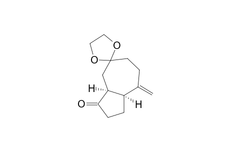 Spiro[azulene-5(3H),2'-[1,3]dioxolan]-3-one, octahydro-8-methylene-, cis-(.+-.)-