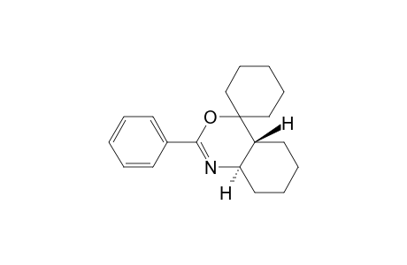 Spiro[4H-3,1-benzoxazine-4,1'-cyclohexane], 4a,5,6,7,8,8a-hexahydro-2-phenyl-, trans-