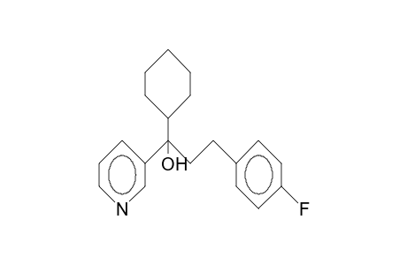 3-(1-Cyclohexyl-3-[4-fluoro-phenyl]-1-hydroxy-1- propyl)-pyridine