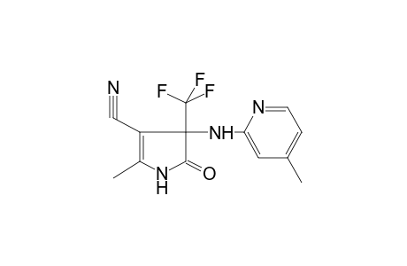 1H-Pyrrole-3-carbonitrile, 2-methyl-4-(4-methylpyridin-2-ylamino)-5-oxo-4-trifluoromethyl-4,5-dihydro-