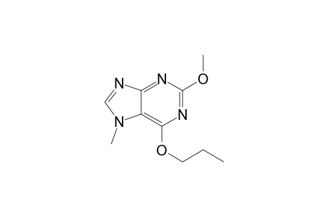 7H-Purine, 2-methoxy-7-methyl-6-propoxy-