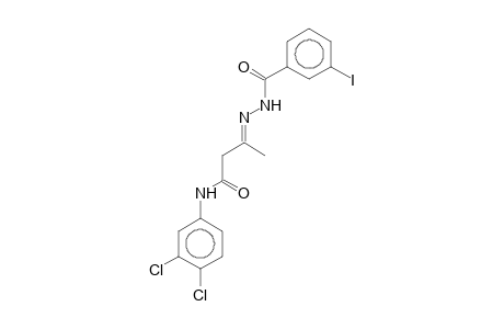 N-(3,4-Dichlorophenyl)-3-[(3-iodobenzoyl)hydrazono]butyramide