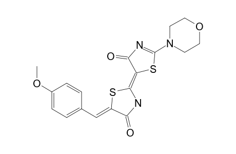 5-(4-METHOXYPHENYLMETHYLIDENE)-2'-MORPHOLIN-4-YL-2,5'-BITHIAZOLYLIDENE-4,4'-DIONE