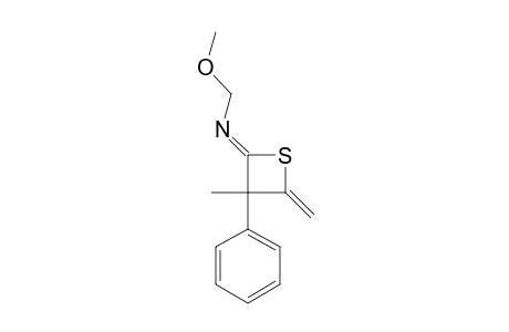 N-METHOXYMETHYL-3-METHYL-4-METHYLENE-3-PHENYLTHIETAN-2-IMINE