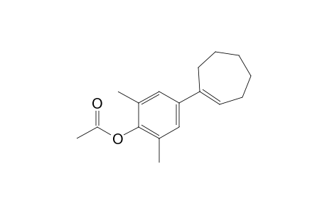 1-(4-Acetoxy-3,5-dimethylphenyl)cycloheptene