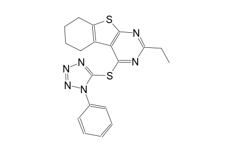 benzo[4,5]thieno[2,3-d]pyrimidine, 2-ethyl-5,6,7,8-tetrahydro-4-[(1-phenyl-1H-tetrazol-5-yl)thio]-