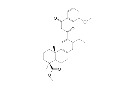 Methyl 12-[3'-(3''-(methoxyphenyl)-3'-oxopropanoyl]dehydroabietate