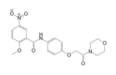2-Methoxy-N-[4-(2-morpholin-4-yl-2-oxidanylidene-ethoxy)phenyl]-5-nitro-benzamide