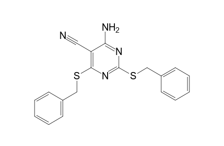 4-Amino-5-cyano-2,6-dibenzylthiopyrimidine
