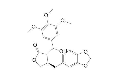 (3S,4R)-4-(Benzo[d][1,3]dioxol-5-ylmethyl)-3-(hydroxyl(3,4,5-trimethoxyphenyl) methyl)-dihydrofuran-2(3H)-one