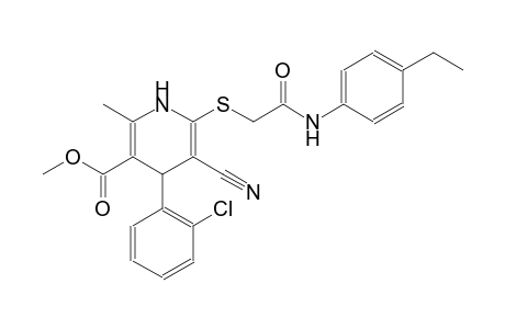 3-pyridinecarboxylic acid, 4-(2-chlorophenyl)-5-cyano-6-[[2-[(4-ethylphenyl)amino]-2-oxoethyl]thio]-1,4-dihydro-2-methyl-, methyl ester