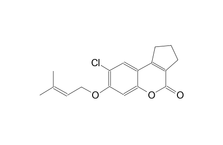 8-chloro-7-[(3-methyl-2-butenyl)oxy]-2,3-dihydrocyclopenta[c]chromen-4(1H)-one