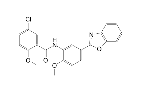 N-[5-(1,3-benzoxazol-2-yl)-2-methoxyphenyl]-5-chloro-2-methoxybenzamide