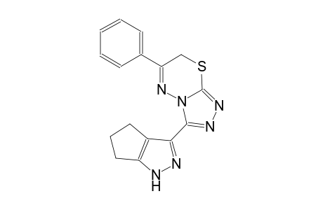 6-phenyl-3-(1,4,5,6-tetrahydrocyclopenta[c]pyrazol-3-yl)-7H-[1,2,4]triazolo[3,4-b][1,3,4]thiadiazine
