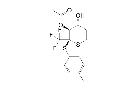 (2SR,3RS,4SR)-3-Acetoxy-4-hydroxy-2-p-tolylsulfanyl-2-trifluoromethyl-3,4-dihydro-2H-thiopyran