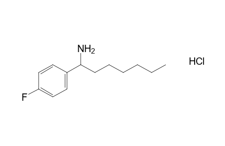 1-(p-fluorophenyl)heptylamine, hydrochloride