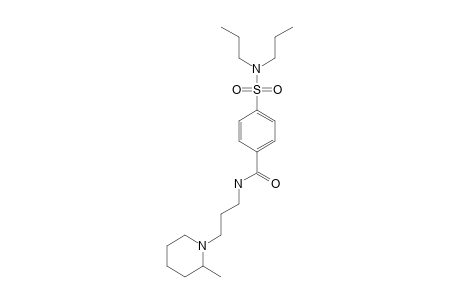 p-(dipropylsulfamoyl)-N-[3-(2-methylpiperidino)propyl]benzamide