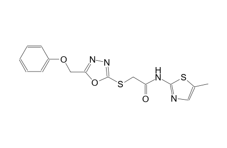 N-(5-methyl-1,3-thiazol-2-yl)-2-{[5-(phenoxymethyl)-1,3,4-oxadiazol-2-yl]sulfanyl}acetamide